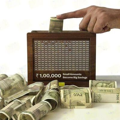 Money wooden box