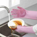 Silicon gloves for cleaning