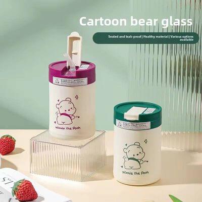 Fancy glass sipper tumbler