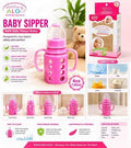 Glass baby feeder bottle