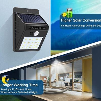Solar rechargeable led